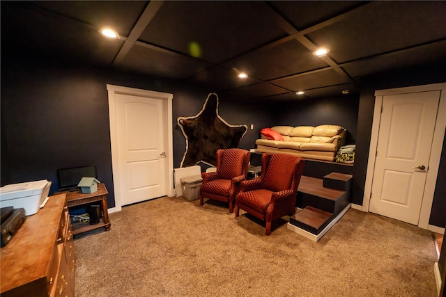 1610 Maple Dr, Fort Benton, MT 59442 - carpeted cinema room with recessed lighting and baseboards