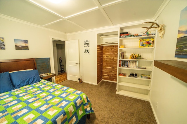 1610 Maple Dr, Fort Benton, MT 59442 - bedroom featuring dark carpet and baseboards