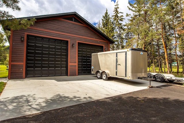 46274 Meadowlark Ln, Big Arm, MT 59910 - view of detached garage