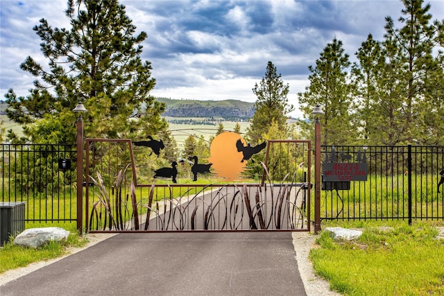 46274 Meadowlark Ln, Big Arm, MT 59910 - view of gate
