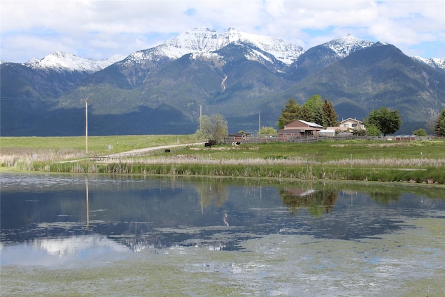 34575 Gunlock Rd, Charlo, MT 59824 - water view with a mountain backdrop