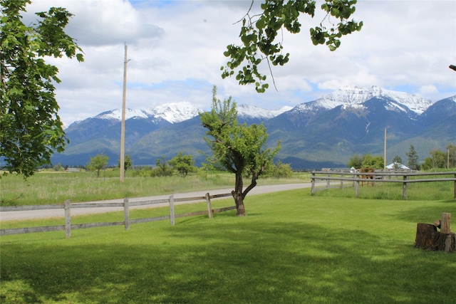 34575 Gunlock Rd, Charlo, MT 59824 - view of mountain backdrop with rural landscape and a pastoral area