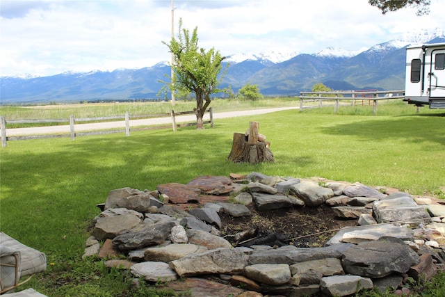 34575 Gunlock Rd, Charlo, MT 59824 - view of yard featuring a mountain view and a view of countryside