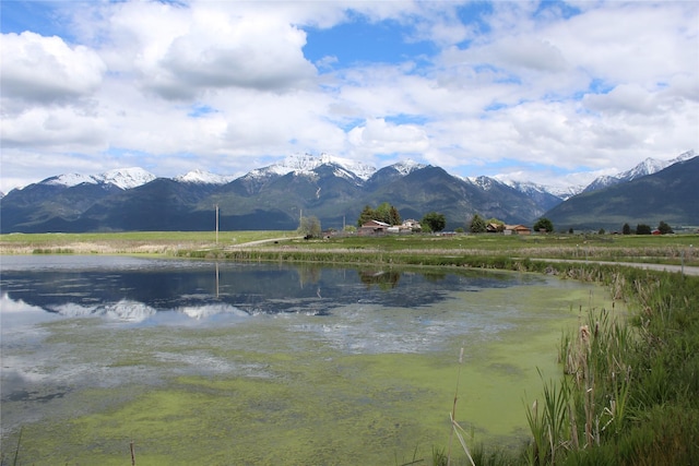 34575 Gunlock Rd, Charlo, MT 59824 - water view with a mountain backdrop