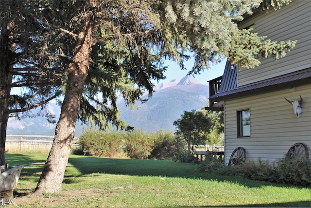 34575 Gunlock Rd, Charlo, MT 59824 - view of grassy yard featuring a mountain view