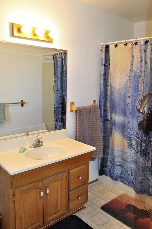 34575 Gunlock Rd, Charlo, MT 59824 - full bath featuring vanity and shower / tub combo