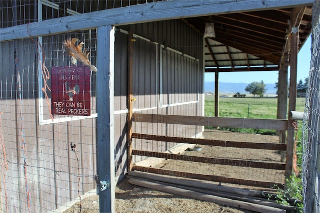 34575 Gunlock Rd, Charlo, MT 59824 - stable featuring a view of countryside and a mountain view