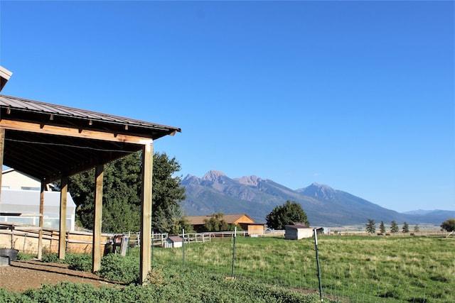 34575 Gunlock Rd, Charlo, MT 59824 - view of yard featuring a mountain view and a view of rural / pastoral area
