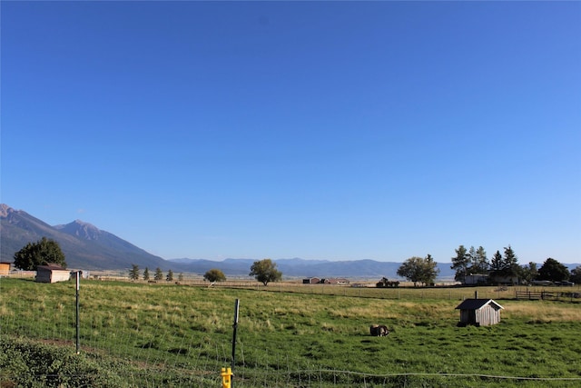 34575 Gunlock Rd, Charlo, MT 59824 - view of yard featuring a rural view and a mountain view