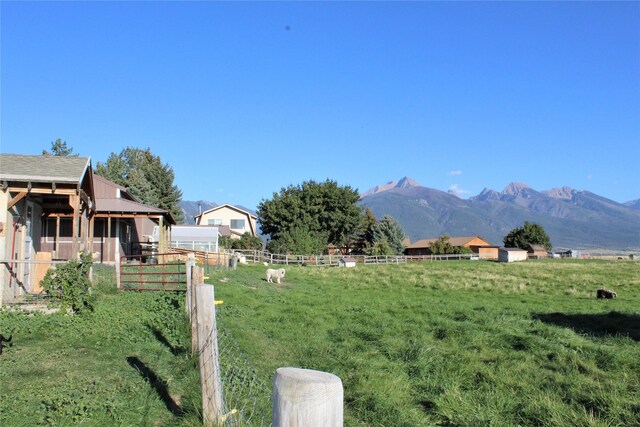 34575 Gunlock Rd, Charlo, MT 59824 - view of yard with a mountain view and a rural view