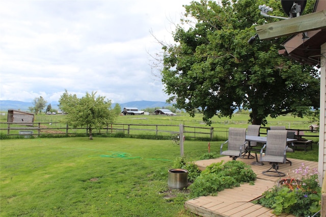 34575 Gunlock Rd, Charlo, MT 59824 - view of yard with a wooden deck