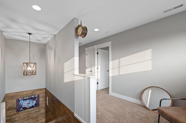 1221 Majestic View Ln, Kalispell, MT 59901 - corridor with a chandelier, recessed lighting, and baseboards