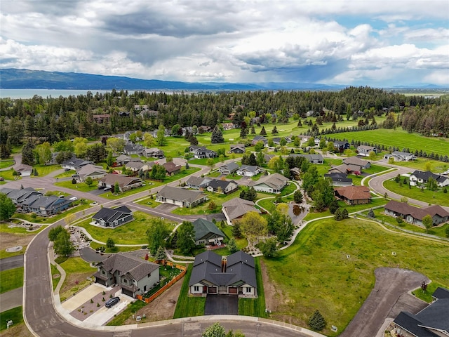 1050 Mill Creek Dr, Bigfork, MT 59911 - aerial perspective of suburban area with a forest