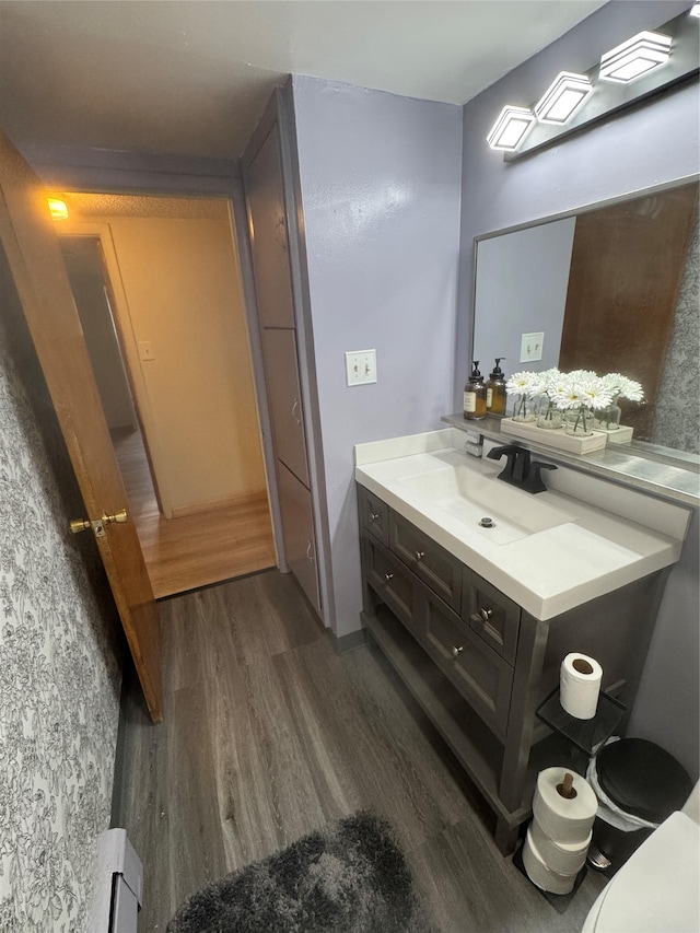 3115 8th Ave N, Great Falls, MT 59401 - bathroom with wood finished floors and vanity
