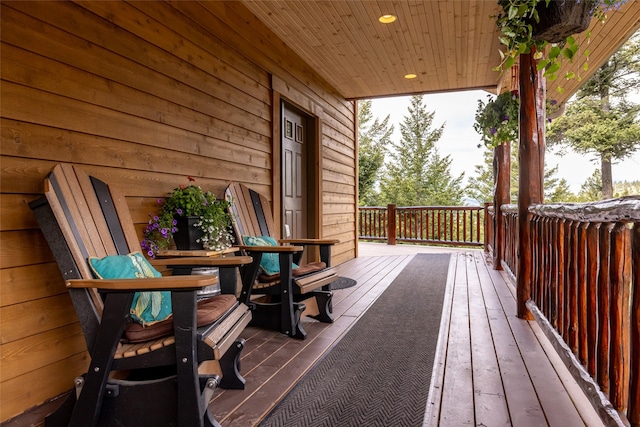 217 Forest Ridge Trl, Kila, MT 59920 - view of wooden deck