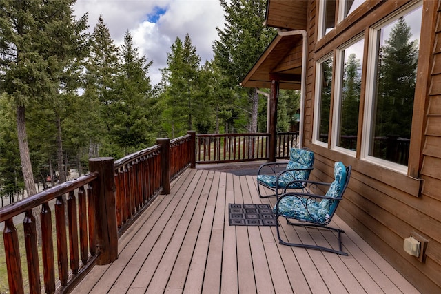 217 Forest Ridge Trl, Kila, MT 59920 - view of wooden deck