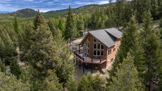 217 Forest Ridge Trl, Kila, MT 59920 - view from above of property with a forest