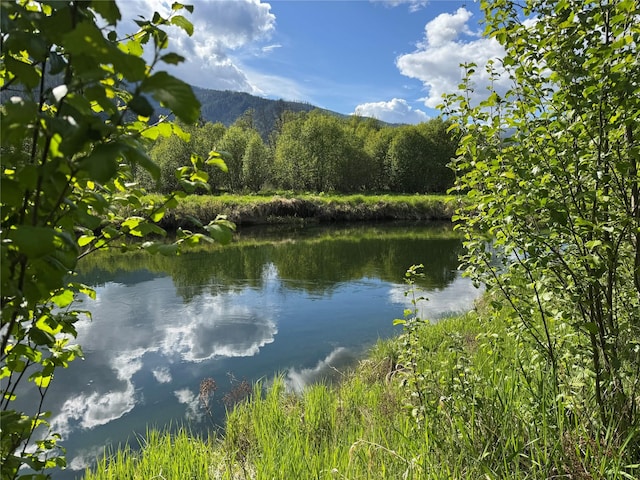 2 Cedar Grove Ln, Noxon, MT 59853 - water view featuring a heavily wooded area and mountains