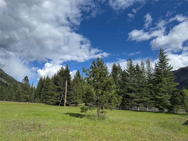 2 Cedar Grove Ln, Noxon, MT 59853 - view of yard with a wooded view and a rural view