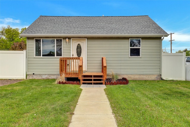 1721 13th Ave S, Great Falls, MT 59405 - bungalow-style house featuring a shingled roof and a wooden deck
