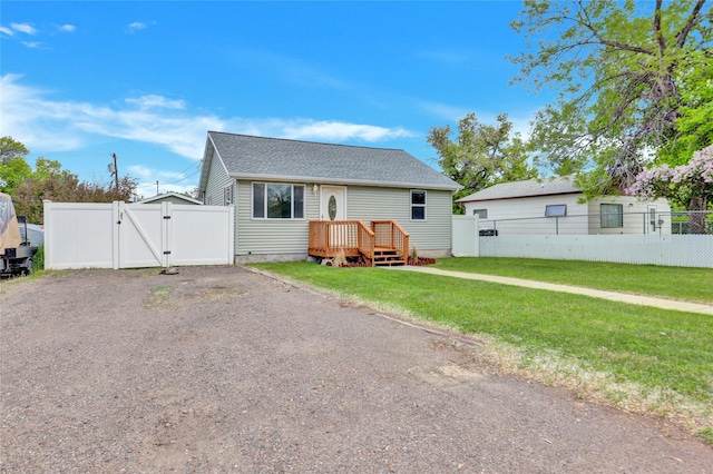 1721 13th Ave S, Great Falls, MT 59405 - bungalow-style house featuring a gate, crawl space, and roof with shingles