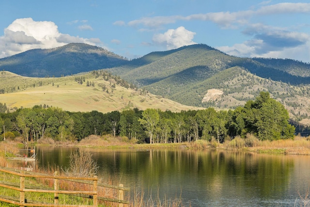 17 River Runs Ct, Plains, MT 59859 - view of mountain background with a nearby body of water and a heavily wooded area