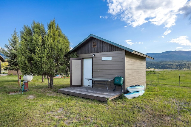 17 River Runs Ct, Plains, MT 59859 - view of outbuilding with a mountain view