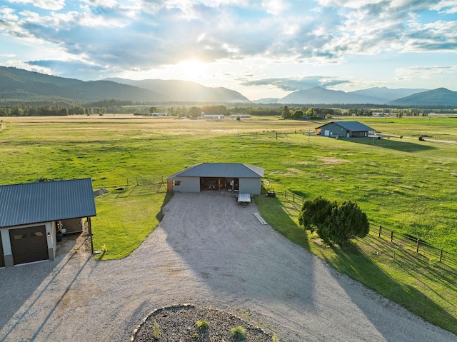 17 River Runs Ct, Plains, MT 59859 - overview of rural landscape featuring a mountain backdrop