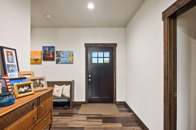 17 River Runs Ct, Plains, MT 59859 - foyer with dark wood finished floors and baseboards