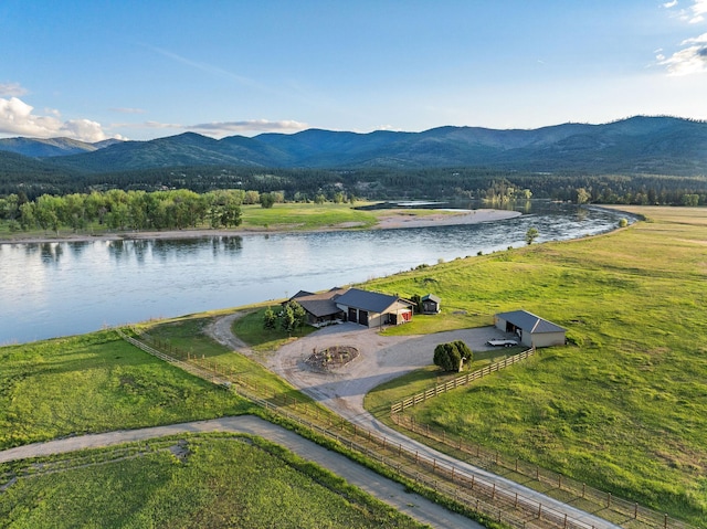 17 River Runs Ct, Plains, MT 59859 - aerial view of a water and mountain view