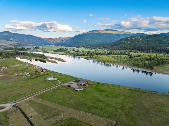 17 River Runs Ct, Plains, MT 59859 - bird's eye view of a water and mountain view