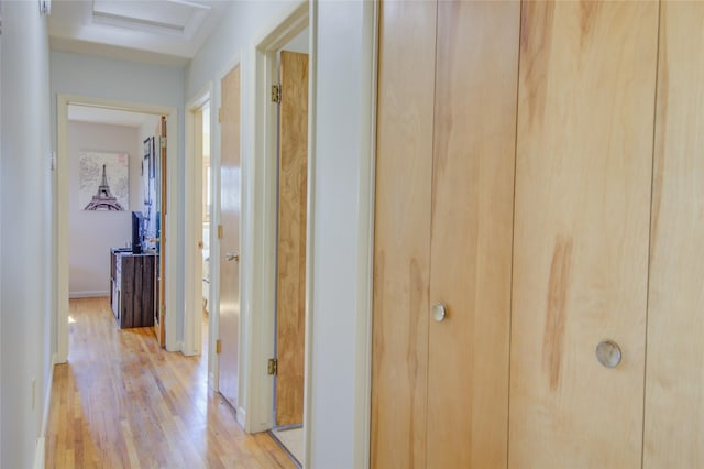 1320 Flowerree St, Helena, MT 59601 - hall with light wood-type flooring and baseboards