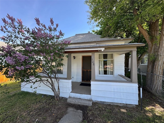 108 Meany St, Plains, MT 59859 - view of front of home with covered porch and roof with shingles