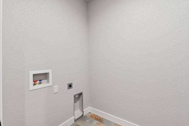 323 Skookum Rd, Lakeside, MT 59922 - laundry room with electric dryer hookup, baseboards, and washer hookup