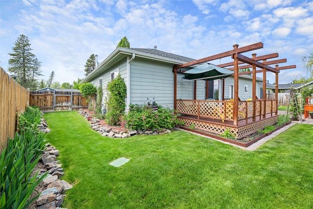158 Parkside Dr, Kalispell, MT 59901 - back of house with a wooden deck