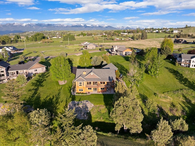 36665 Highland Ct, Polson, MT 59860 - aerial view of sparsely populated area featuring a mountainous background
