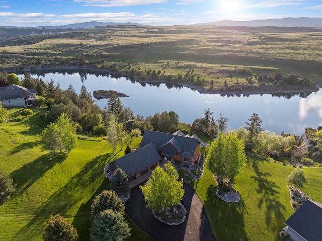 36665 Highland Ct, Polson, MT 59860 - aerial view of property's location with a water and mountain view