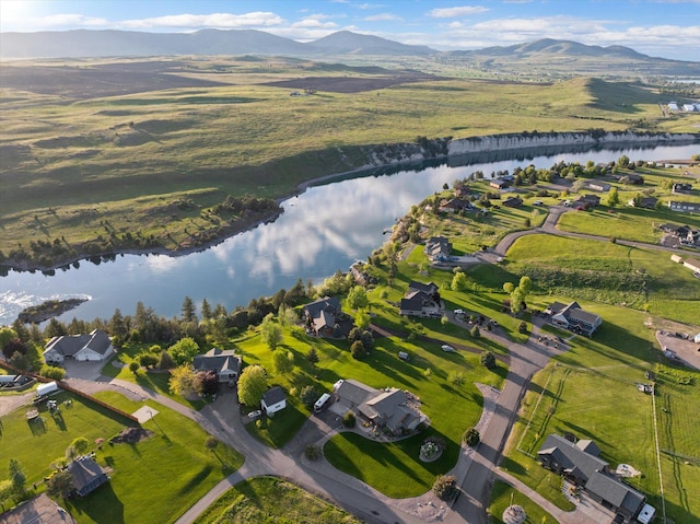 36665 Highland Ct, Polson, MT 59860 - aerial overview of property's location with a water and mountain view