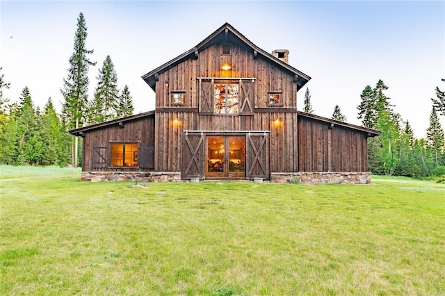 380 Haskill Basin Rd, Whitefish, MT 59937 - view of barn featuring a lawn