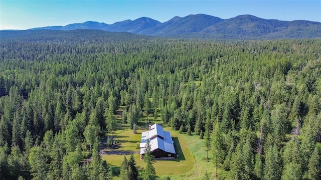 380 Haskill Basin Rd, Whitefish, MT 59937 - bird's eye view of a forest and mountains