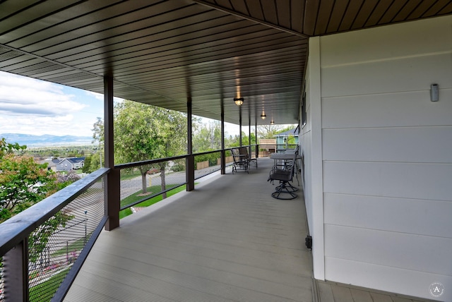 1502 Hauser Blvd, Helena, MT 59601 - wooden terrace featuring a mountain view