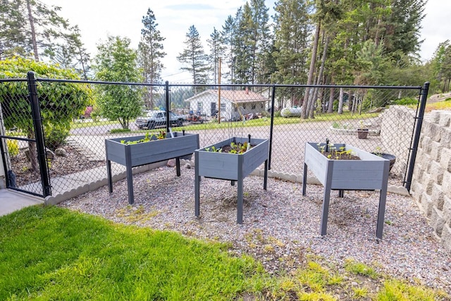 100 Rimini Rd, Lakeside, MT 59922 - view of patio featuring a garden