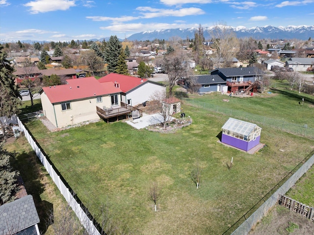 1509 Eagle Dr, Kalispell, MT 59901 - aerial view of residential area featuring a mountainous background
