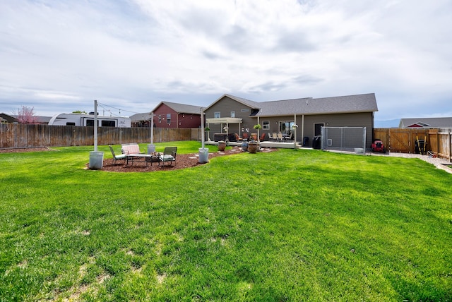1150 Vega Rd, Helena, MT 59602 - view of yard with a patio area and a fire pit