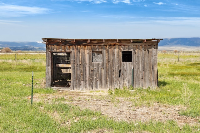 1680 W River Rd, Deer Lodge, MT 59722 - view of outdoor structure with a view of rural / pastoral area and a mountain view