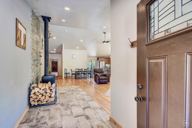 115 Grassy Mountain Rd, White Sulphur Springs, MT 59645 - entrance foyer featuring ceiling fan, recessed lighting, and baseboards