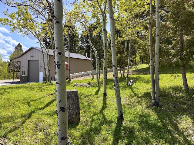 115 Grassy Mountain Rd, White Sulphur Springs, MT 59645 - view of grassy yard with an outbuilding and a detached garage