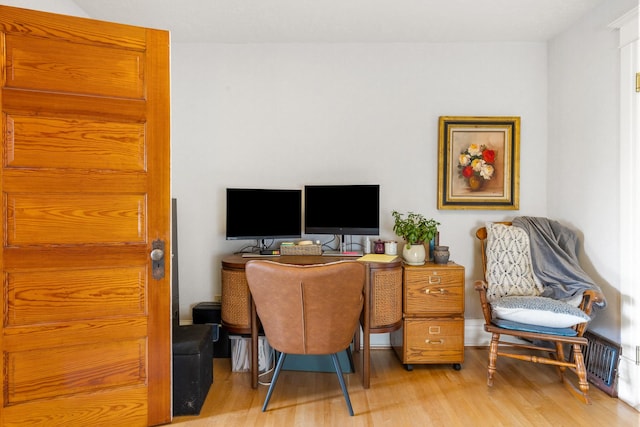 1147 W Woolman St, Butte, MT 59701 - office area with wood finished floors
