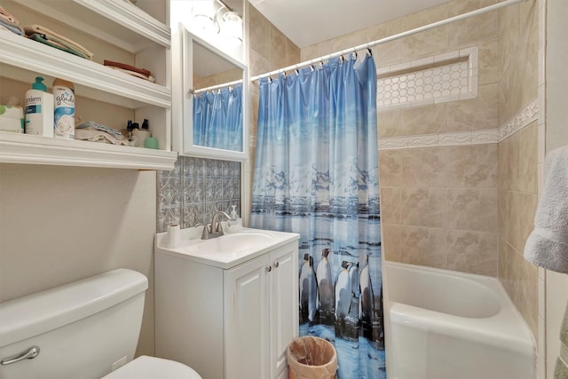 510 Mission St, Stevensville, MT 59870 - full bath featuring toilet, vanity, and shower / bath combo