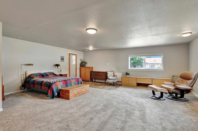 510 Mission St, Stevensville, MT 59870 - carpeted bedroom with a textured ceiling and baseboards